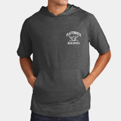 Plattsmouth Select Adult Dark Gray Heather Short Sleeve Hoodie Thumbnail